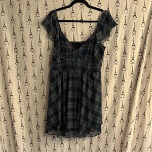 Wild Fable Blue Plaid Dress